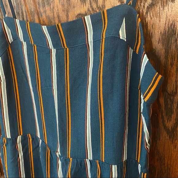 Loft beach romper blue striped tank top romper NWT size extra small XS - Picture 3 of 6